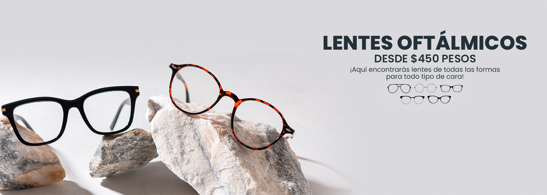 Lentes oftálmicos desde $450 pesos