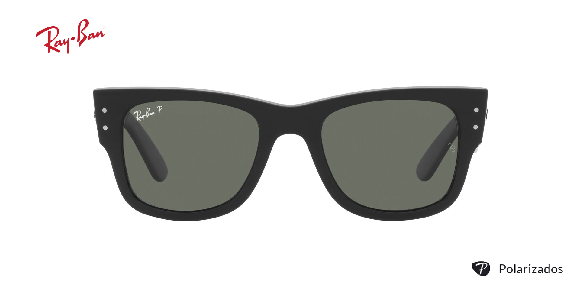 Lente solar Ray-Ban Mega Wayfarer RB0840S Gris Classic
