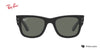 Lente solar Ray-Ban Mega Wayfarer RB0840S Gris Classic