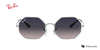 Lente solar Ray-Ban Octagon 1972 RB1972 Azul Gris Degradé
