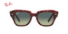 Lente solar Ray-Ban State Street RB2186 Havana sobre púrpura traslúcido