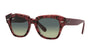 Lente solar Ray-Ban State Street RB2186 Havana sobre púrpura traslúcido