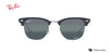 Lente solar Ray-Ban Clubmaster Chromance RB3016 Plateado / Azul Chromance