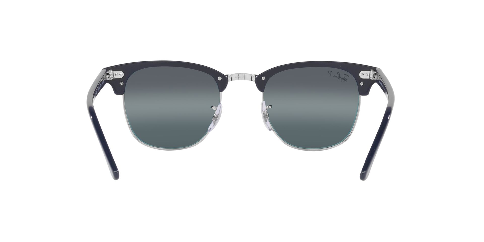 Lente solar Ray-Ban Clubmaster Chromance RB3016 Plateado / Azul Chromance