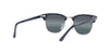 Lente solar Ray-Ban Clubmaster Chromance RB3016 Plateado / Azul Chromance