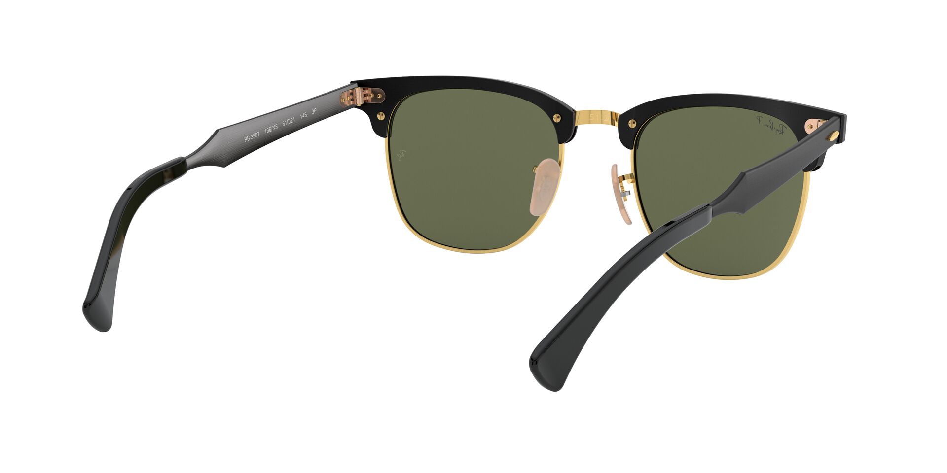Lente solar Ray-Ban Clubmaster Aluminum RB3507 Verde Classic G-15