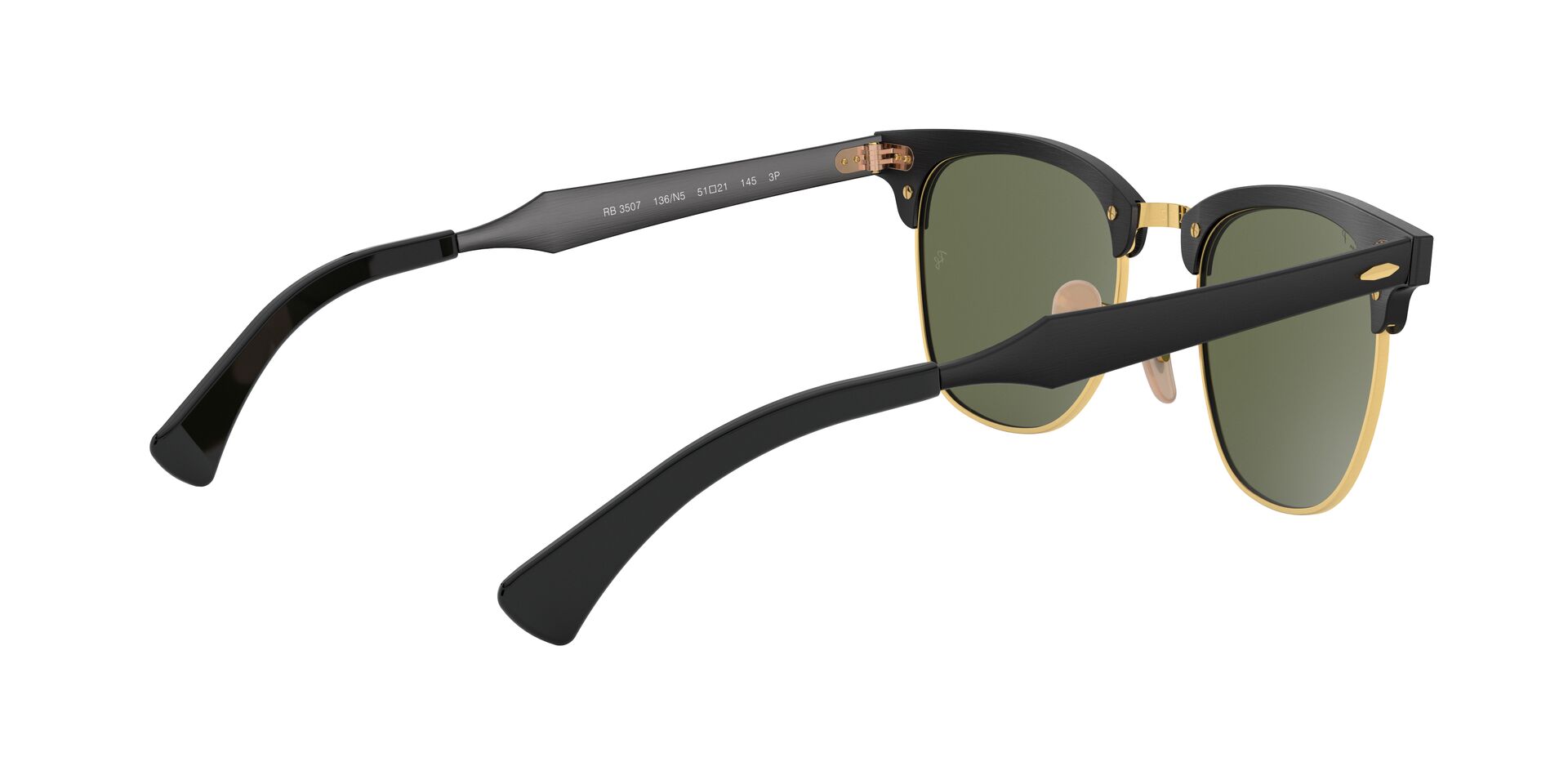Lente solar Ray-Ban Clubmaster Aluminum RB3507 Verde Classic G-15