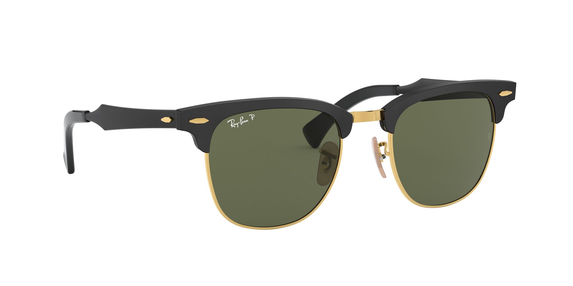 Lente solar Ray-Ban Clubmaster Aluminum RB3507 Verde Classic G-15