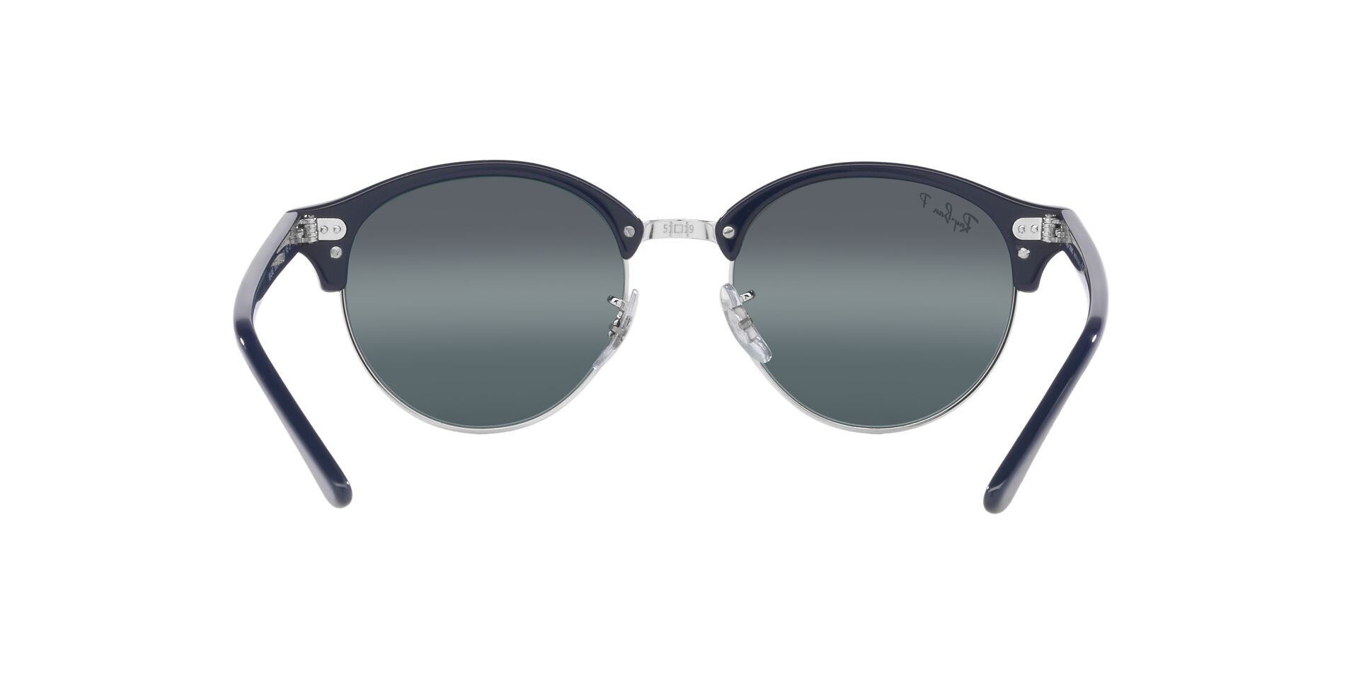 Lente solar Ray-Ban Clubround Chromance RB4246 Plateado / Azul Chromance