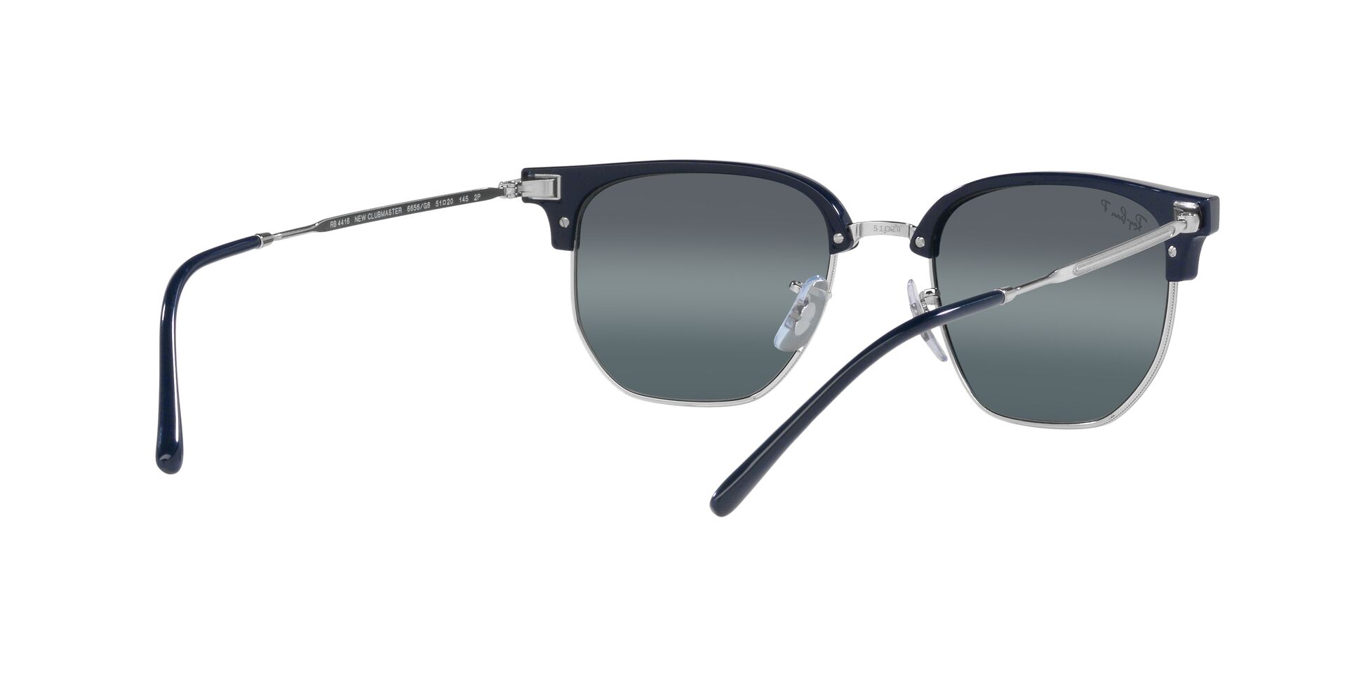 Lente solar Ray-Ban RB4416 Plateado / Azul Chromance