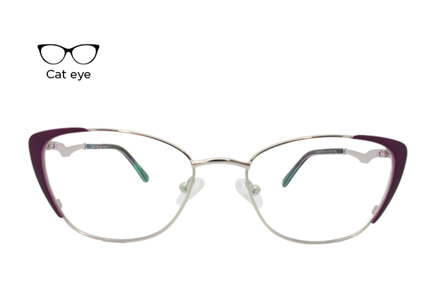 Lente Oftálmico Miss Moe 1001D Morado con plata