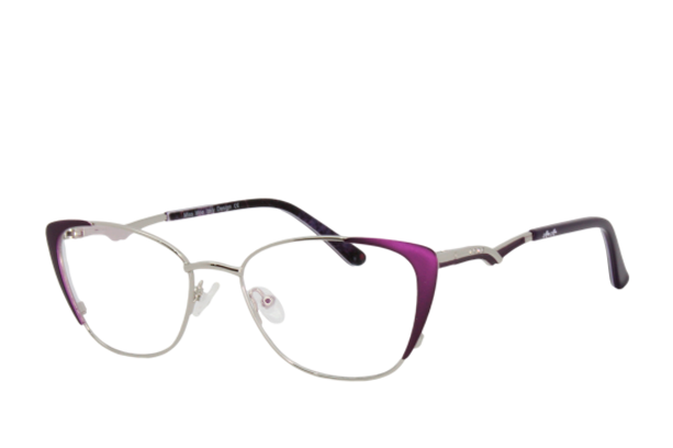 Lente Oftálmico Miss Moe 1001D Morado con plata