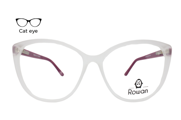 Lente Oftálmico Rowan 2023020 Transparente con morado