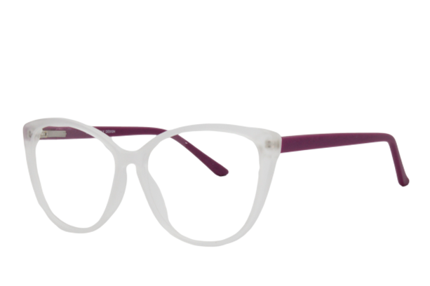Lente Oftálmico Rowan 2023020 Transparente con morado