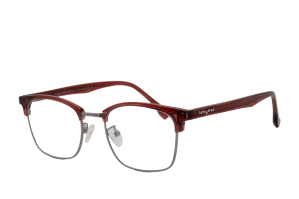 Lente Oftálmico Funky Fred Eyewear A2218F Rojo con plata