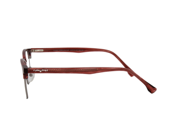 Lente Oftálmico Funky Fred Eyewear A2218F Rojo con plata