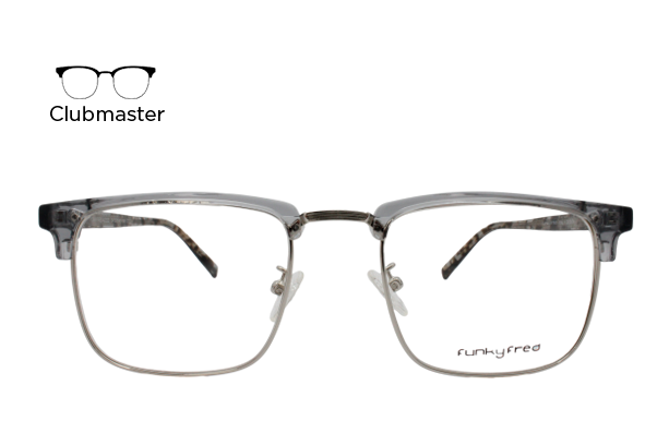 Lente Oftálmico Funky Fred Eyewear A2222F Gris con plata