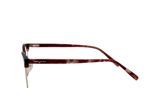 Lente Oftálmico Funky Fred Eyewear A2223F Tinto con plata