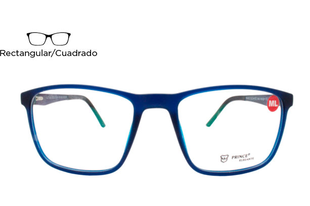 Lente Oftálmico Prince Elegante ACTIVE202A Azul mate