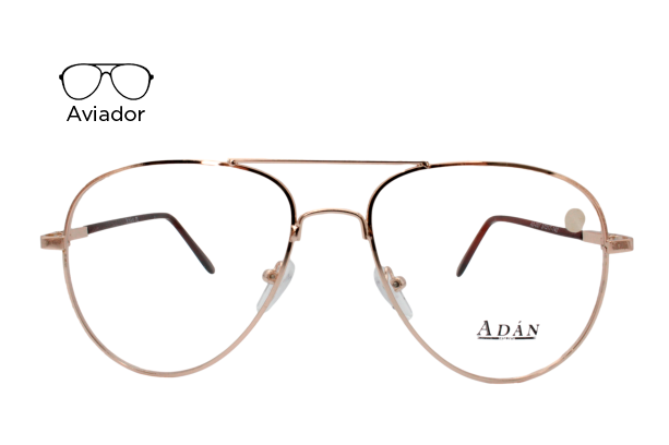 Lente Oftálmico Adán Eyewear AD700 Dorado