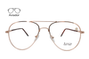 Lente Oftálmico Adán Eyewear AD700 Dorado