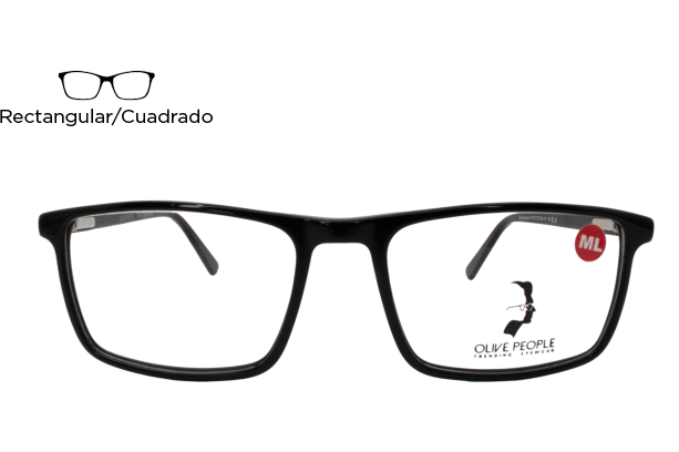 Lente Oftálmico Olive People AL1001CBLK Negro