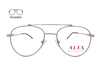 Lente Oftálmico Alex Eyewear ALEXF345 Morado con plata