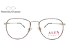 Lente Oftálmico Alex Eyewear ALEXF347 Tinto con dorado