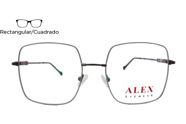 Lente Oftálmico Alex Eyewear F348 Plata