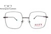 Lente Oftálmico Alex Eyewear F348 Plata