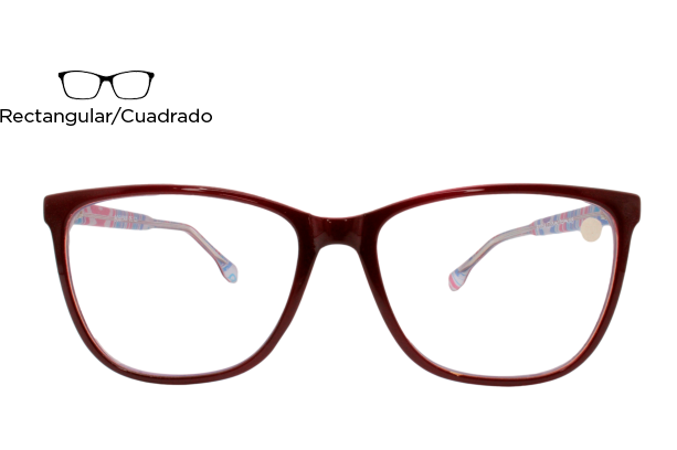 Lente Oftálmico Bosiyan B7005AC3 Tinto