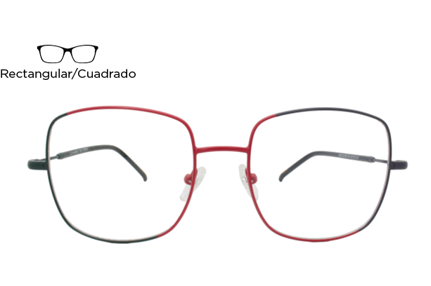 Lente Oftálmico C - Mark CMV2212M7104 Rojo con negro mate