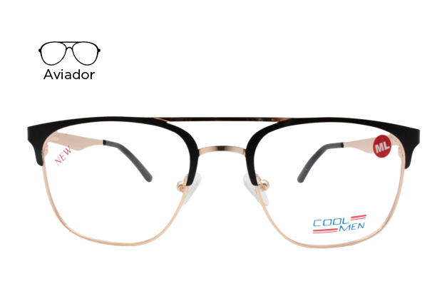 Lente Oftalmico Cool Men CM212004 Dorado Opticas Exe lentes