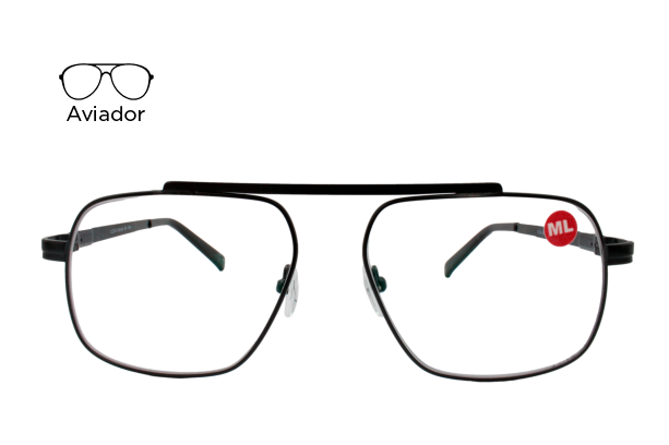 Lente Oftálmico Cooa COAMT004C1 Negro mate