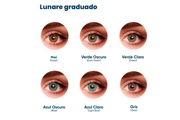Lente de contacto de color LUNARE Bausch + Lomb Graduado
