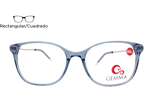 Lente Oftálmico Gemma GEMFAMOSA11C1 Azul transparente