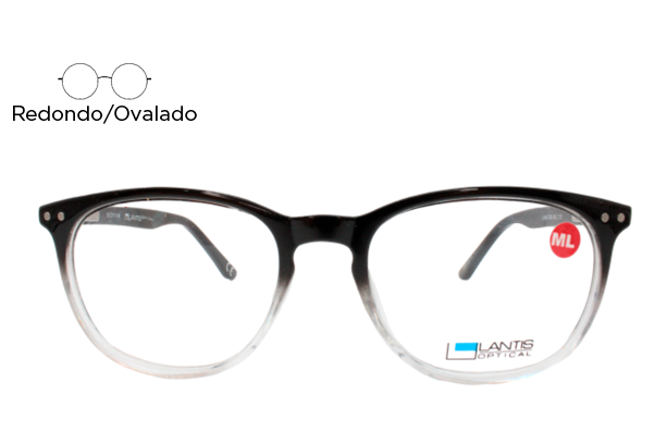 Lente Oftálmico Lantis Optical LANL7038BLCCS Negro degradado