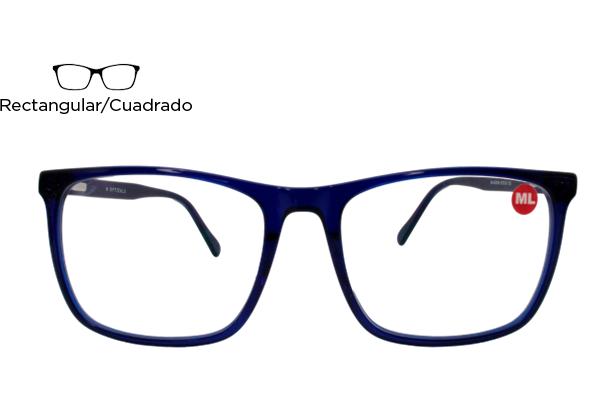 Lente Oftálmico M Opticals MAC9006 Azul