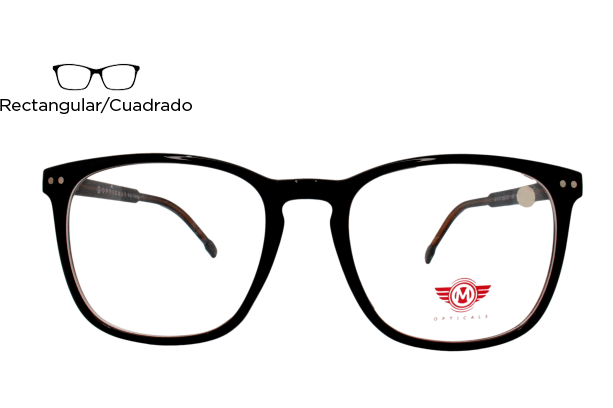 Lente Oftalmico M Opticals M14112 Negro Opticas Exe lentes