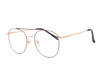 Lente Oftálmico Visual Eyewear METALVS19006 Dorado con negro