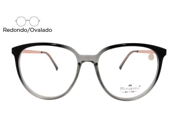 Lente Oftálmico Minami MINAMI018C3 Negro degradado