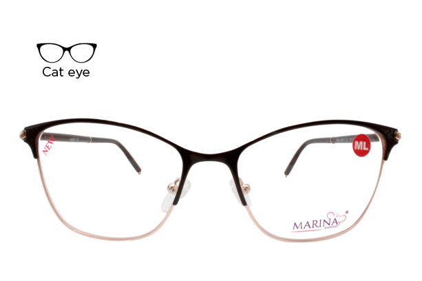 Lente Oftalmico Marina Eyewear MLN8807C2 Cafe Opticas Exe lentes