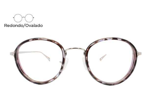 Lente Oftálmico Miss Moe MOEA9018TRS Morado carey con plata