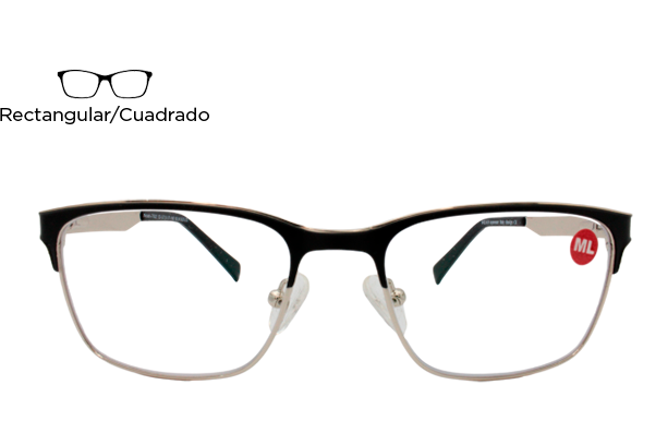 Lente Oftálmico Noah NOAH.7002.BLK.GOLD Dorado con negro