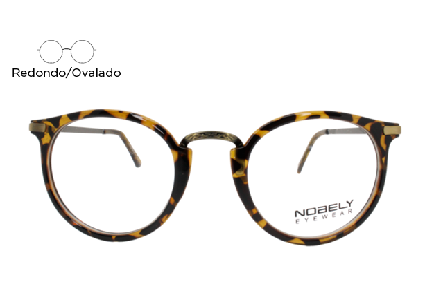 Lente Oftálmico Nobely Eyewear NOB0856 Carey con dorado