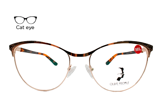 Lente Oftálmico Olive People 004BLKGOLD Dorado