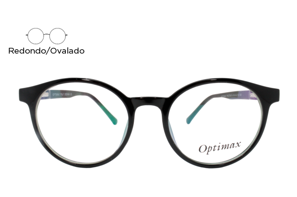 Lente Oftálmico Optimax PASTA014 Negro