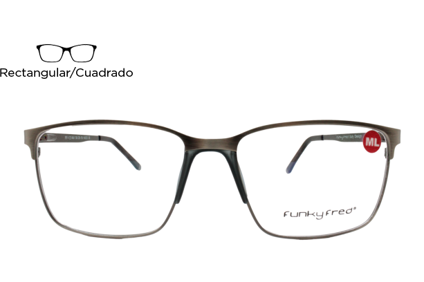 Lente Oftálmico Funky Fred Eyewear FF1214MD58 Plata mate