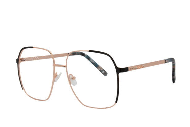 Lente Oftálmico Rosse Lo ROS0653 Dorado con negro