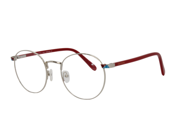 Lente Oftálmico Olive People ROUND009 Tinto con plata